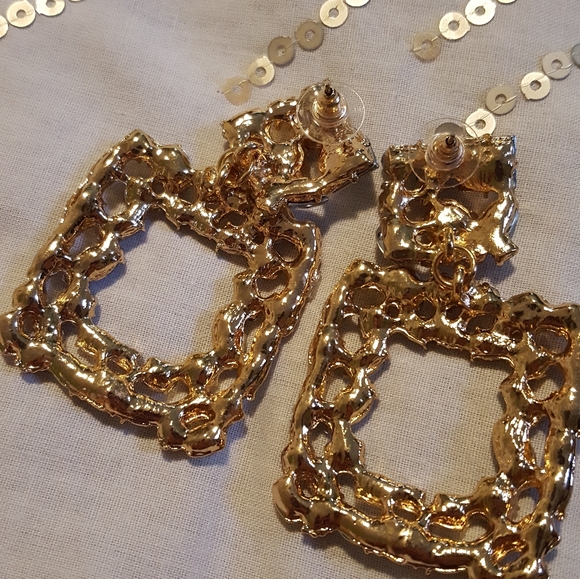 Crystal Square Earrings - Picture 4 of 4